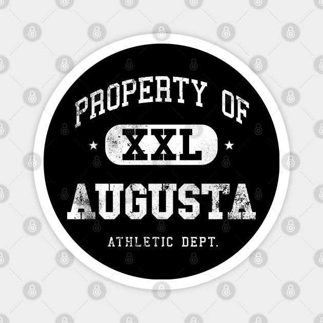 Augusta Vintage Distressed College Property XXL Magnet by property_of_xxl